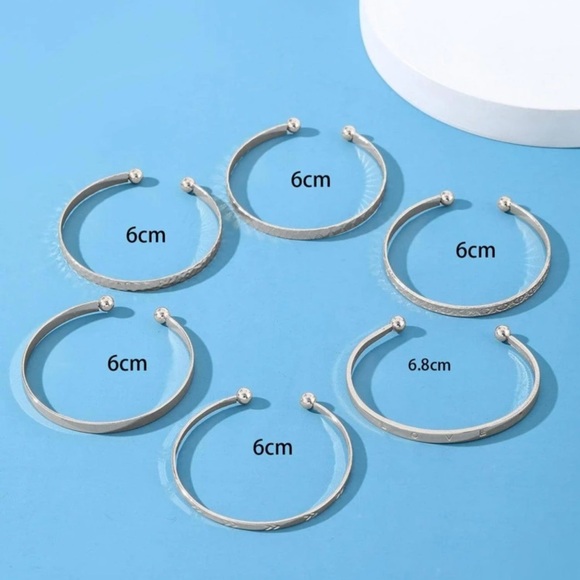 New 6 piece Cuff bracelet set - Picture 6 of 6
